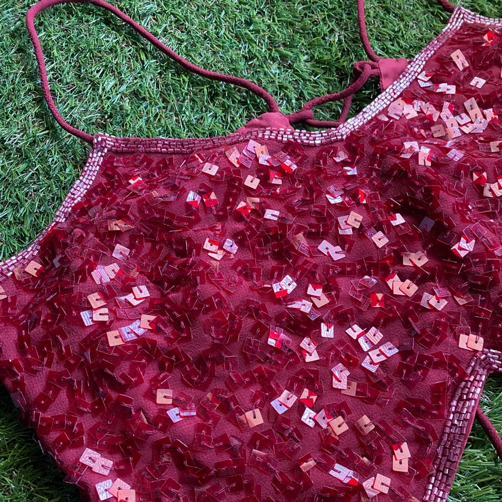 Red Sequin Top - Picture 2 of 16